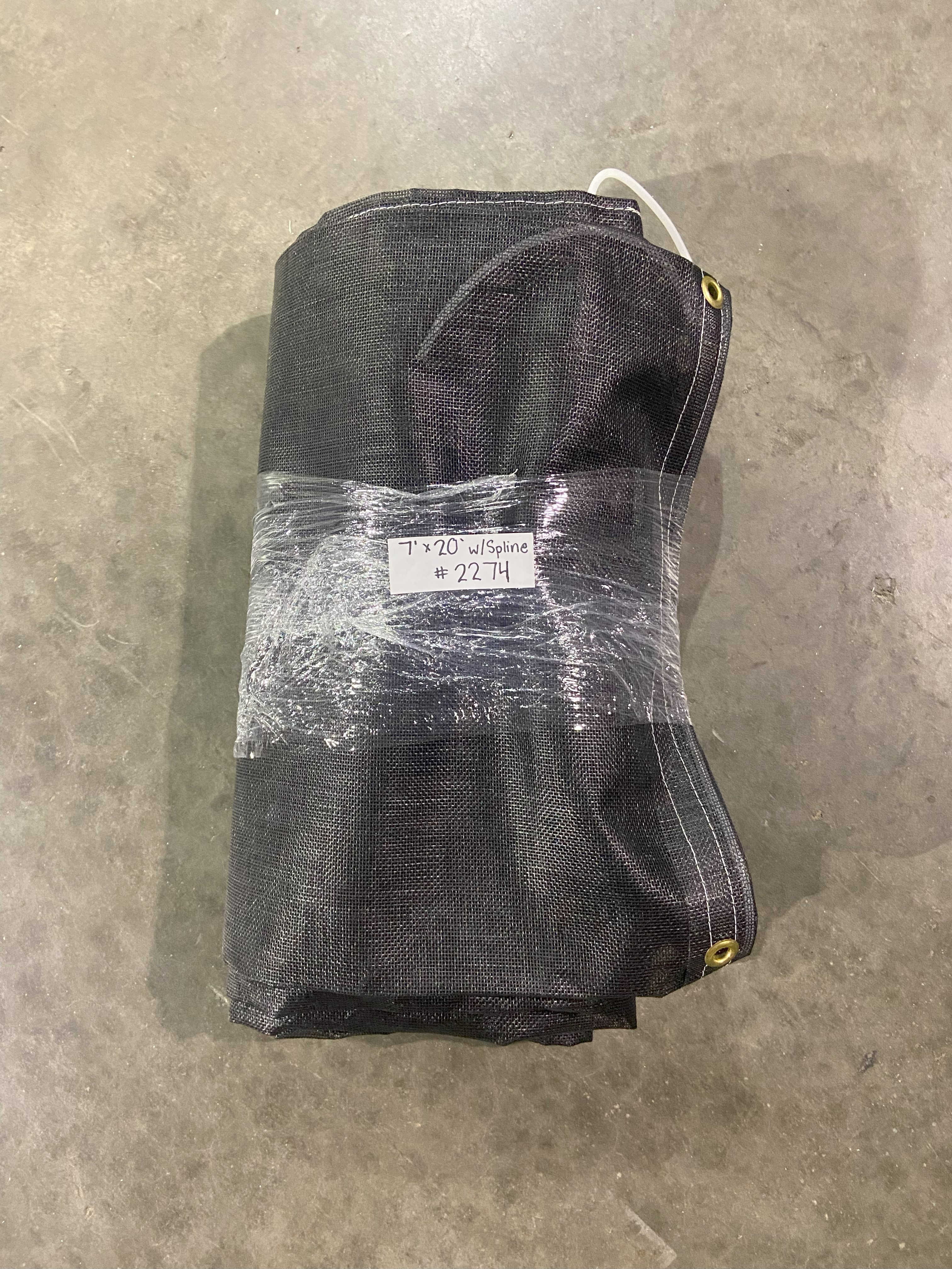 7' x 20' Mesh Dump Truck Tarp w/ spline (only use with slide-in rollers), Clearance